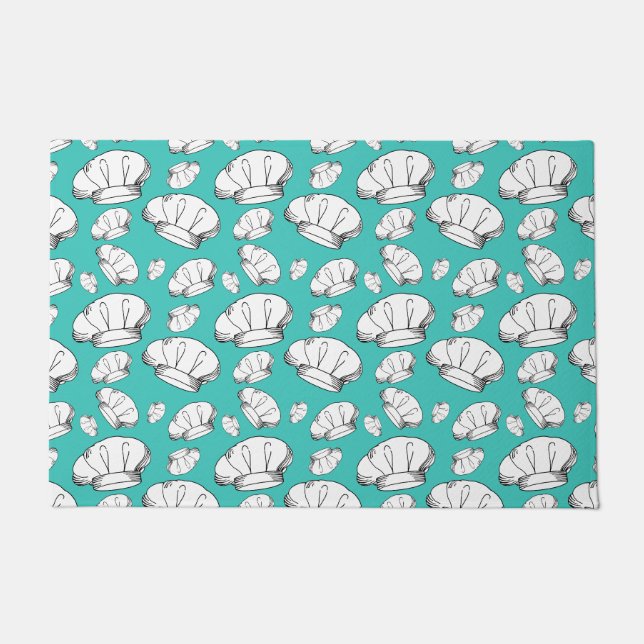 Paillasson Chefs Casquettes Chefs Toque Blanche Maison (Devant)