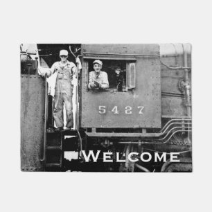 Paillasson Chemin de fer de cru de mécanicien de locomotive