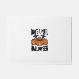 Paillasson Chemise de compte à rebours d'Halloween Dessin de