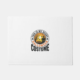 Paillasson Chemise de costume d'Halloween effrayant avec grav