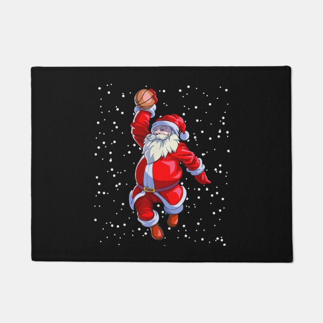 Paillasson Chemise de Noël de basket Hommes garçons Basketbal (Devant)