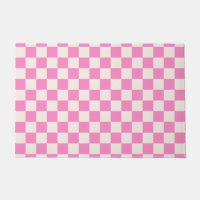 Chèque rose, Motif en damier, À damiers