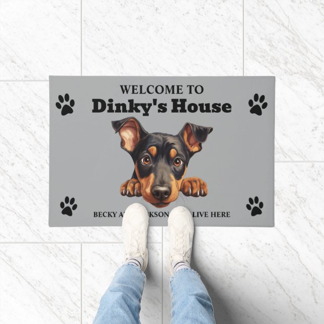 Paillasson Cher Doberman Pinscher Chien (Intérieur)