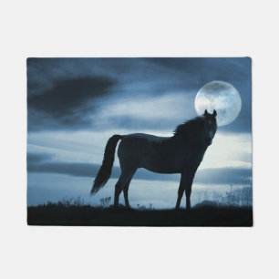 Paillasson Cheval bleu et lune