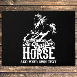 Paillasson Cheval de quart américain Cowboy sauvage ouest oue