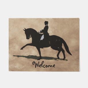 Paillasson Cheval et cavalier de dressage
