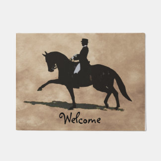 Paillasson Cheval et cavalier de dressage