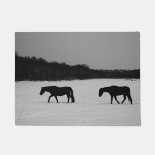 Paillasson Chevaux sur la neige dmcn