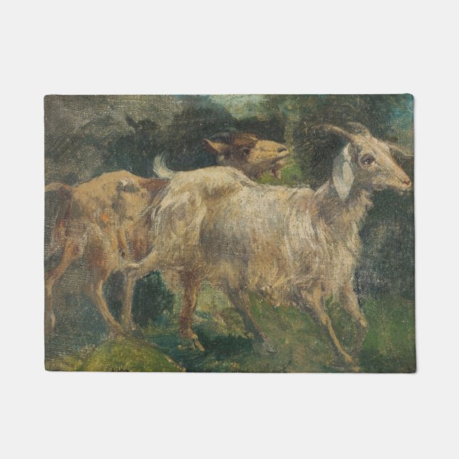 Paillasson Chèvres (par Vincenzo Caprile) (Devant)