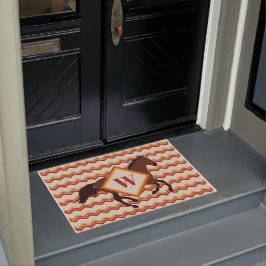 Paillasson Chevron Brown Chevron  rouge