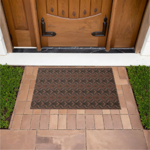 Paillasson Chic et élégant Chevron Wood Riche Brown Belle