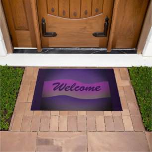 Paillasson Chic moderne tons de violet Elégant accueil