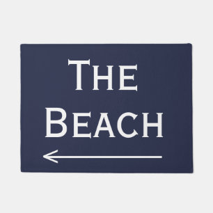Paillasson Chic Navy et White Beach et Arrow Doormat