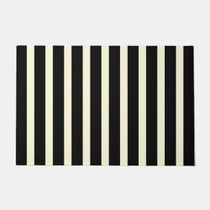 Paillasson Chic noir blanc cassé Motif rayé