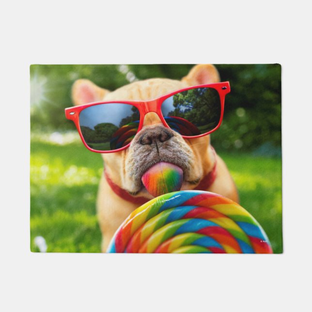 Paillasson Chien avec la grosse sucette (Devant)