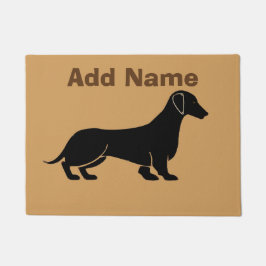 Paillasson Chien Dachshund Abstrait