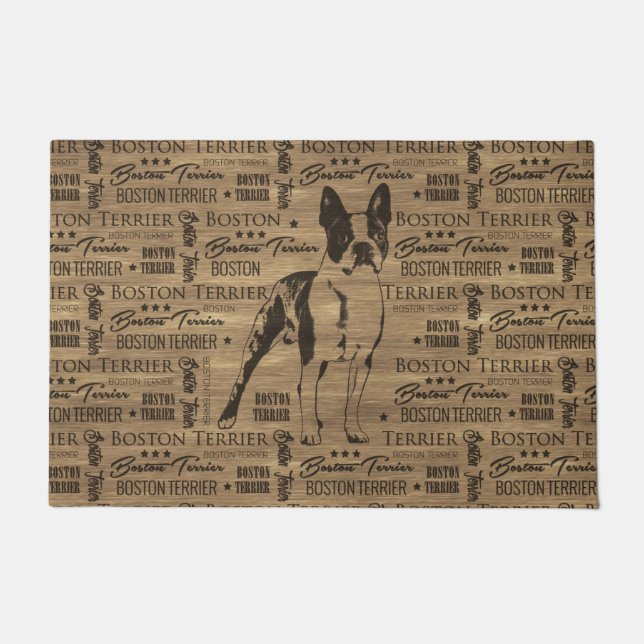 Paillasson Chien de Boston Terrier (Devant)