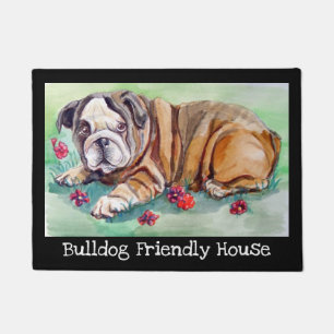 Paillasson Chien de chambre anglais Bulldog Friendly House Do