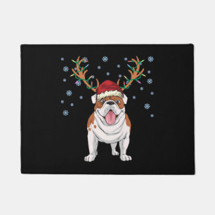 Paillasson Chien de rennes de taureau de Noël