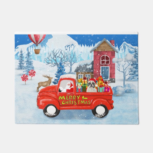 Paillasson Chien de taule français en livraison de Noël Camio (Devant)