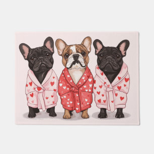 Paillasson Chien de taureau français Valentines