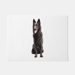 Paillasson Chien noir berger allemand