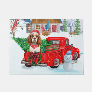 Paillasson Chien Roi Cavalier En Livraison De Noël Camion Nei