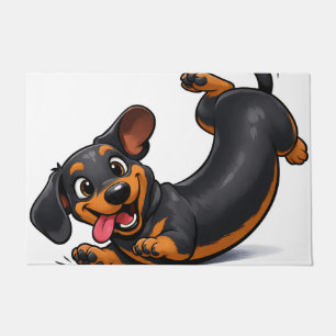 Paillasson Chien teckel joueur