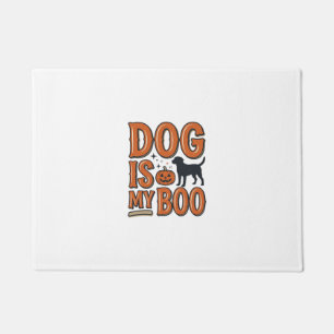 Paillasson Chien Vintage Est Mon Boo Halloween Conception de