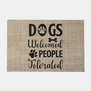Paillasson Chiens Bienvenue Personnes Tolérées
