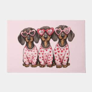 Paillasson Chiens de la Saint Valentin