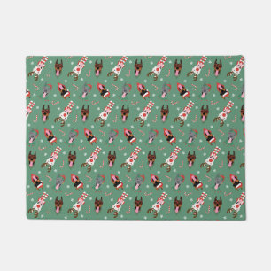 Paillasson Chiens de Noël Dobermann
