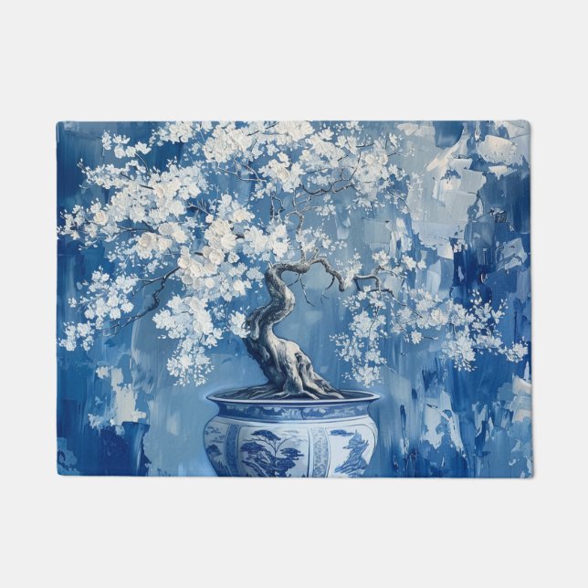 Paillasson Chine Chinoiserie Cerise (Devant)