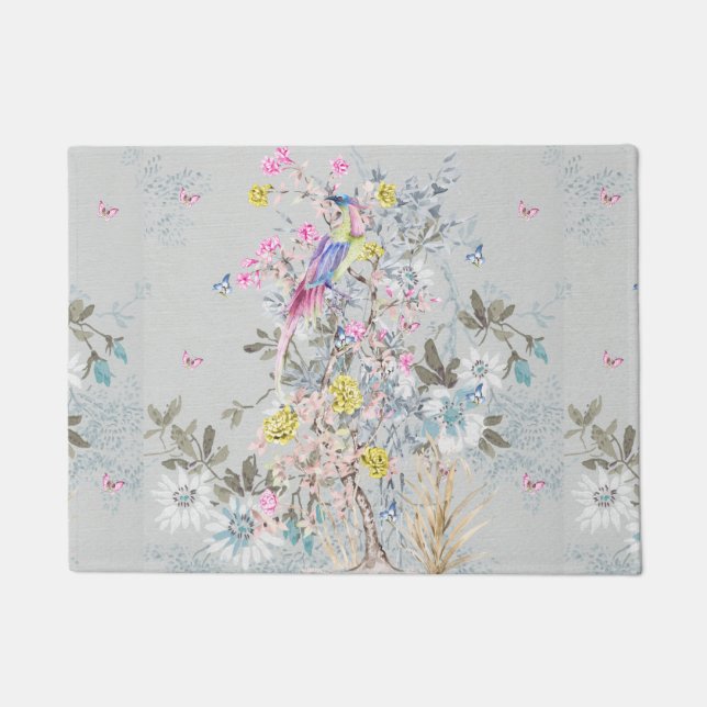 Paillasson Chine soirée, toile, scène de la nature, antique,  (Devant)
