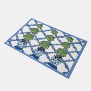 Paillasson Chinoiserie Blue Ginger Jars Porte de bienvenue