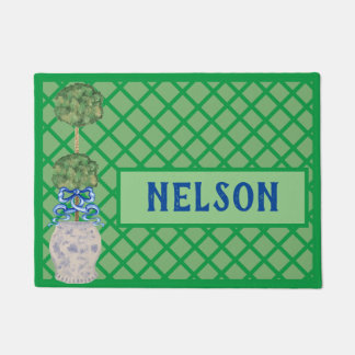 Paillasson Chinoiserie Ginger jar jars Topiary Rug Doormat