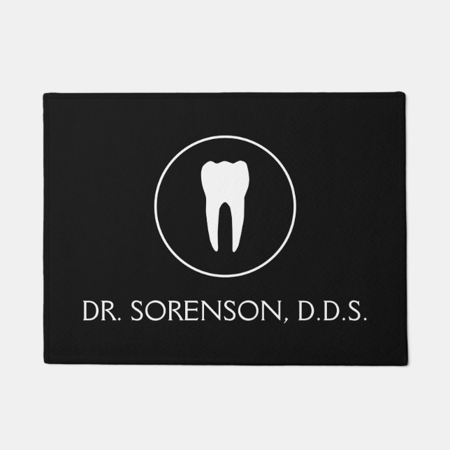 Paillasson Choisissez votre natte de nom de dentiste de (Devant)