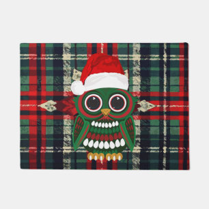 Paillasson Chouette de Noël mignonne plaid cosy fête de fin d