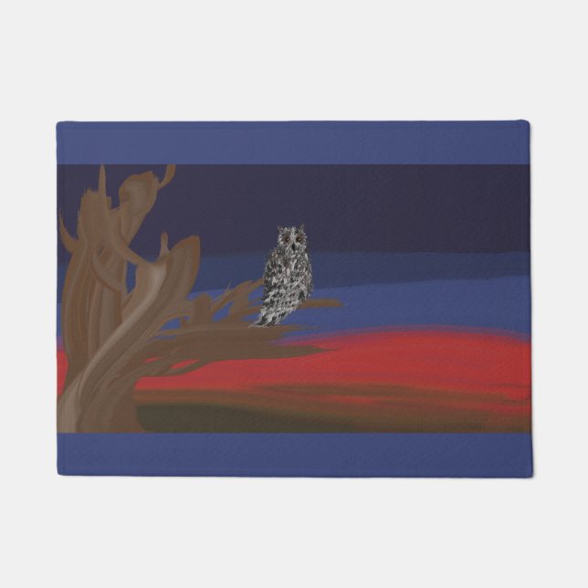 Paillasson Chouette est vue (Devant)