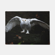 Chouette neige avec ailes ouvertes dmcnm