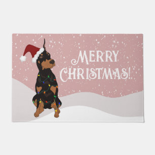 Paillasson Christmas Doberman Pinscher