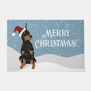 Paillasson Christmas Doberman Pinscher