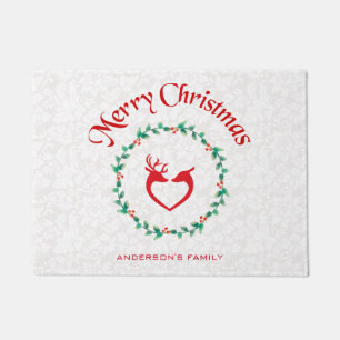 Paillasson Christmas Holly Berries Wreath