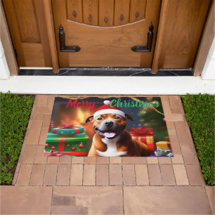 Paillasson Christmas Staffordshire Bull Terrier
