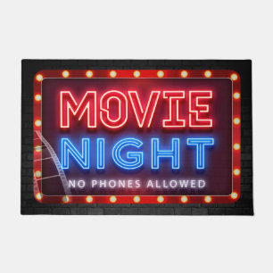 Paillasson Cinéma Nuit Salle de cinéma mat