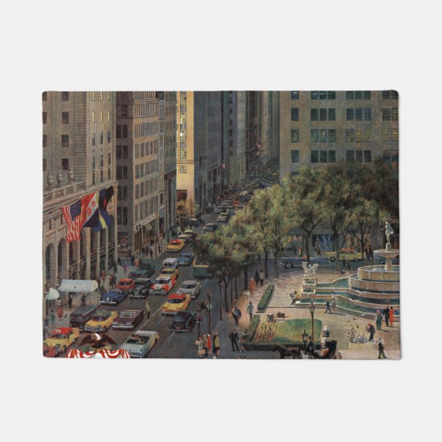 Paillasson Cinquième avenue par John Falter (Devant)
