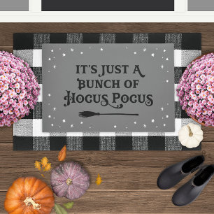 Paillasson Citation Halloween Gris et Noir Hocus Pocus