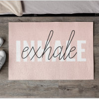 Citation moderne Pastel Pink Inhale Exhale