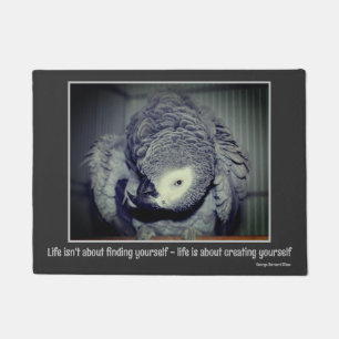 Paillasson Citez-vous joli perroquet citation inspirante