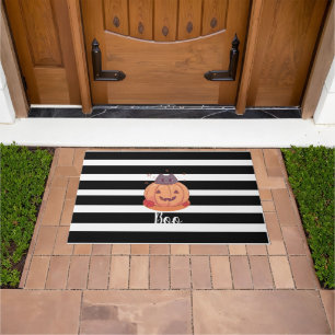 Paillasson Citrouille "Bouh" d'Halloween
